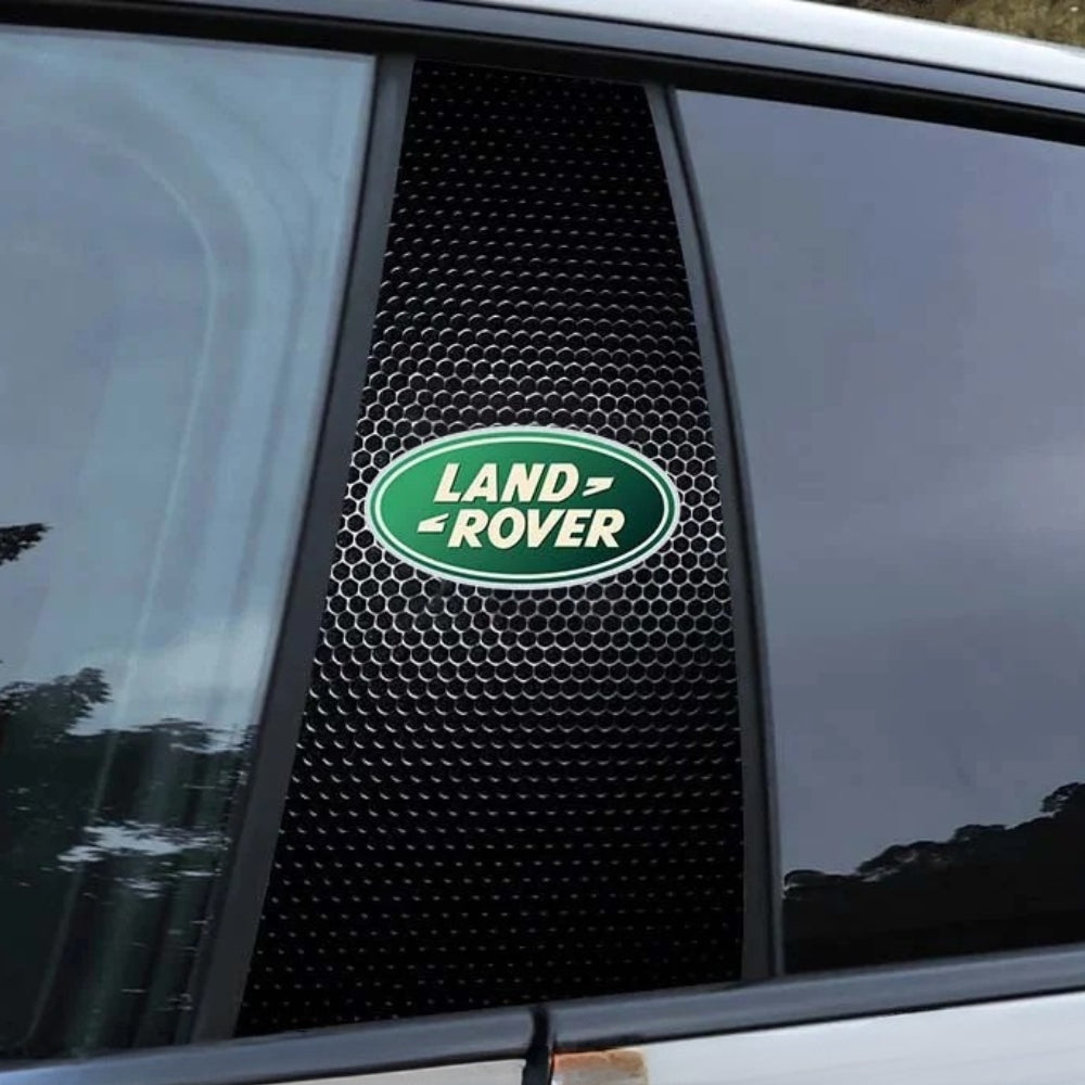 2x Klistermärken för bilfönster med logotyp