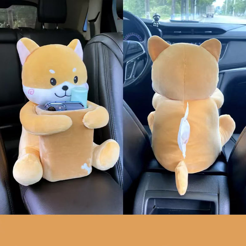 Cutie de depozitare animată 2 în 1 pentru cotiera mașinii