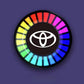 Ritmo musical Luz LED para coche con logotipo (con difusor de aroma)