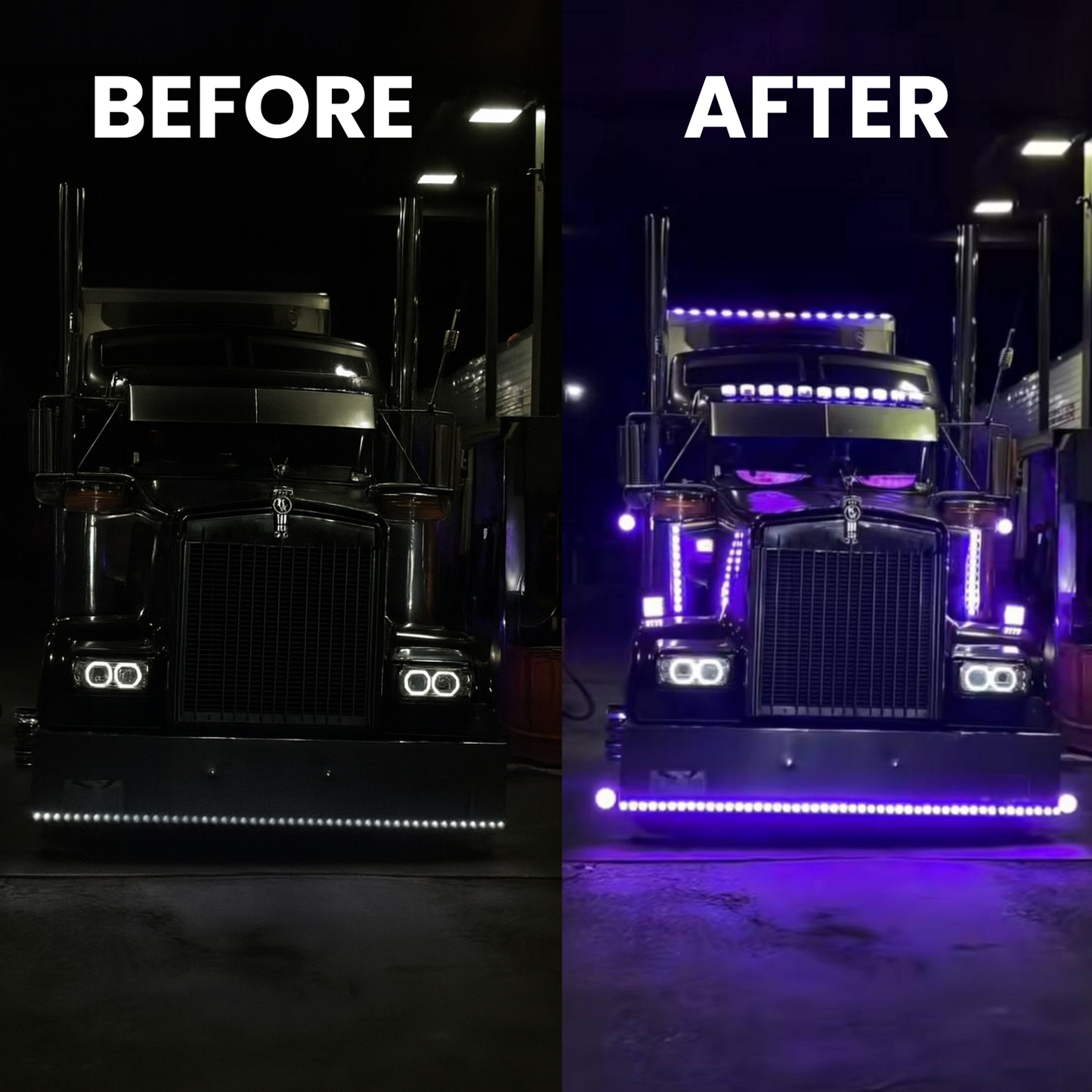 Oczy samochodowe LED - zestaw 2 sztuk